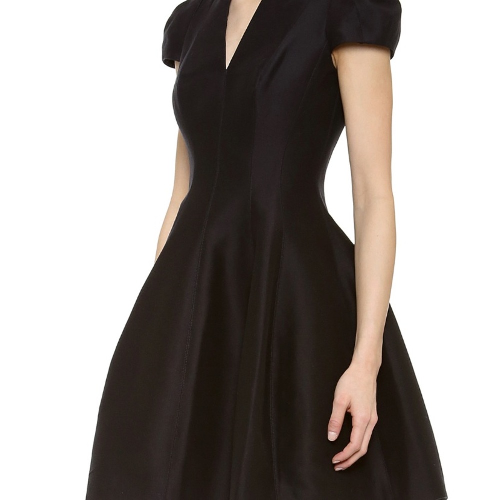 HALSTON HERITAGE black cocktail dress sz 2